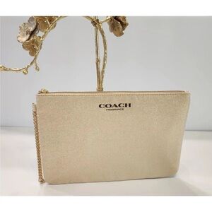 Coach fragrance Gold Women's Clutch Bag